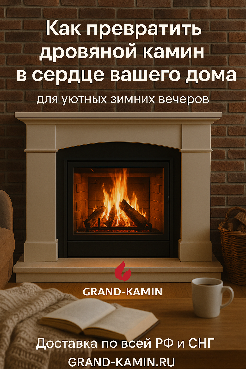 Как превратить дровяной камин в сердце вашего дома для уютных зимних вечеров