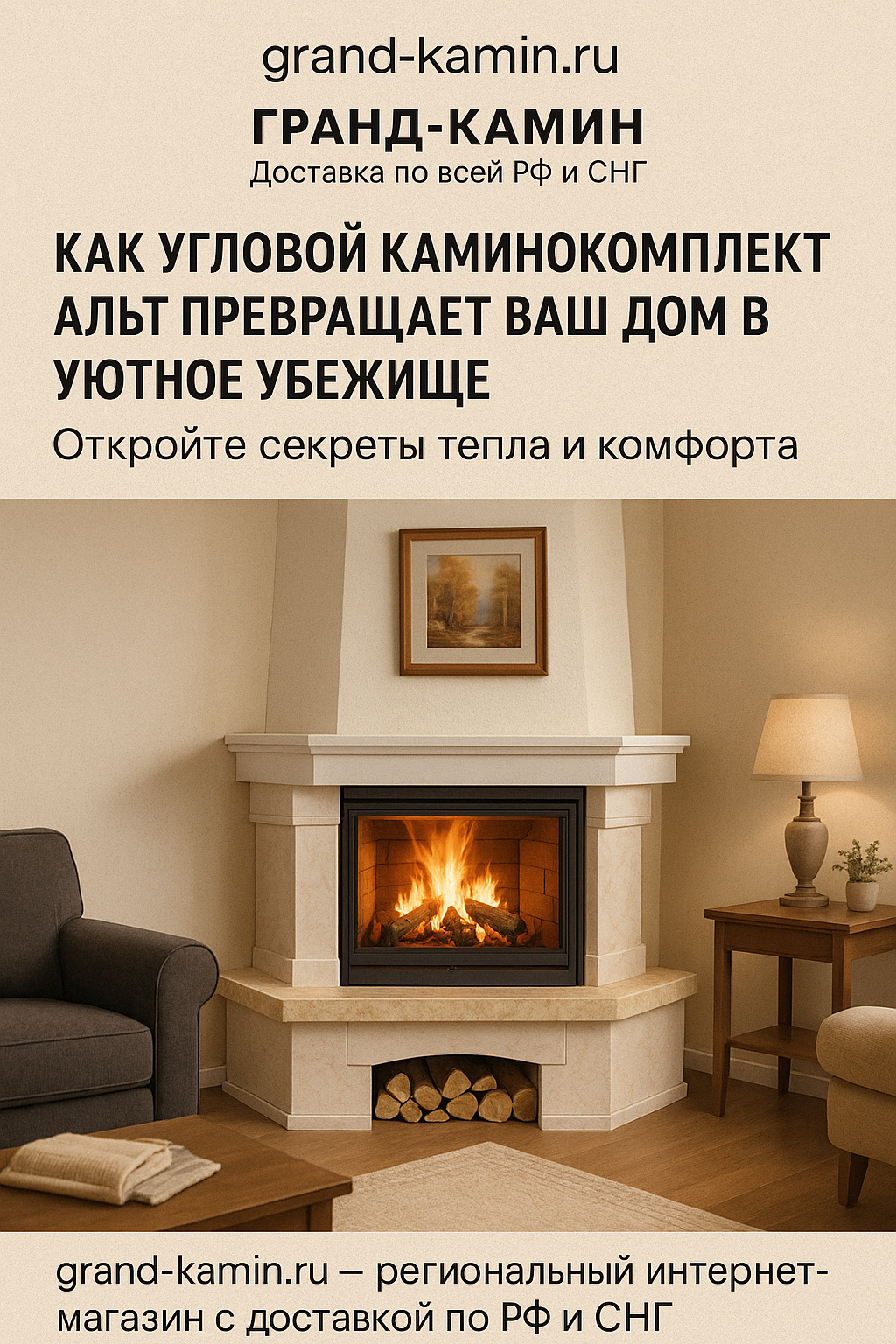 Как угловой каминокомплект Альт превращает ваш дом в уютное убежище: откройте секреты тепла и комфорта