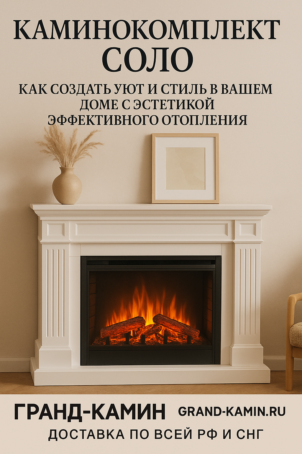 Каминокомплект Соло: Как Создать Уют и Стиль в Вашем Доме с Эстетикой Эффективного Отопления