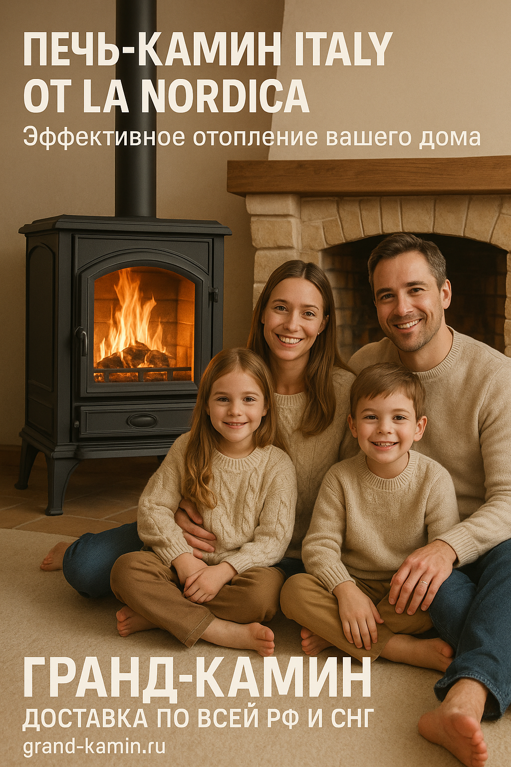 Печь-камин Italy от La Nordica как икона стиля и эффективного отопления для вашего дома