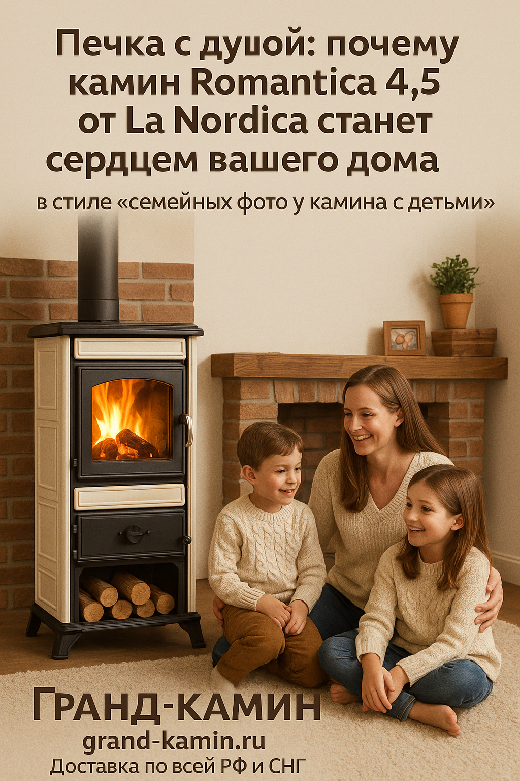 Печка с душой: почему камин Romantica 4,5 от La Nordica станет сердцем вашего дома