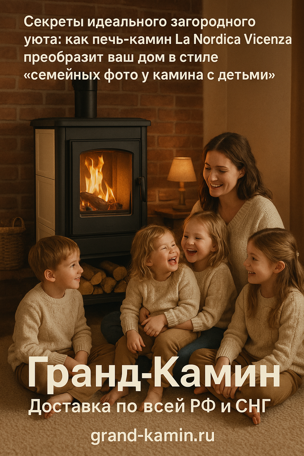 Секреты идеального загородного уюта: как печь-камин La Nordica Vicenza преобразит ваш дом