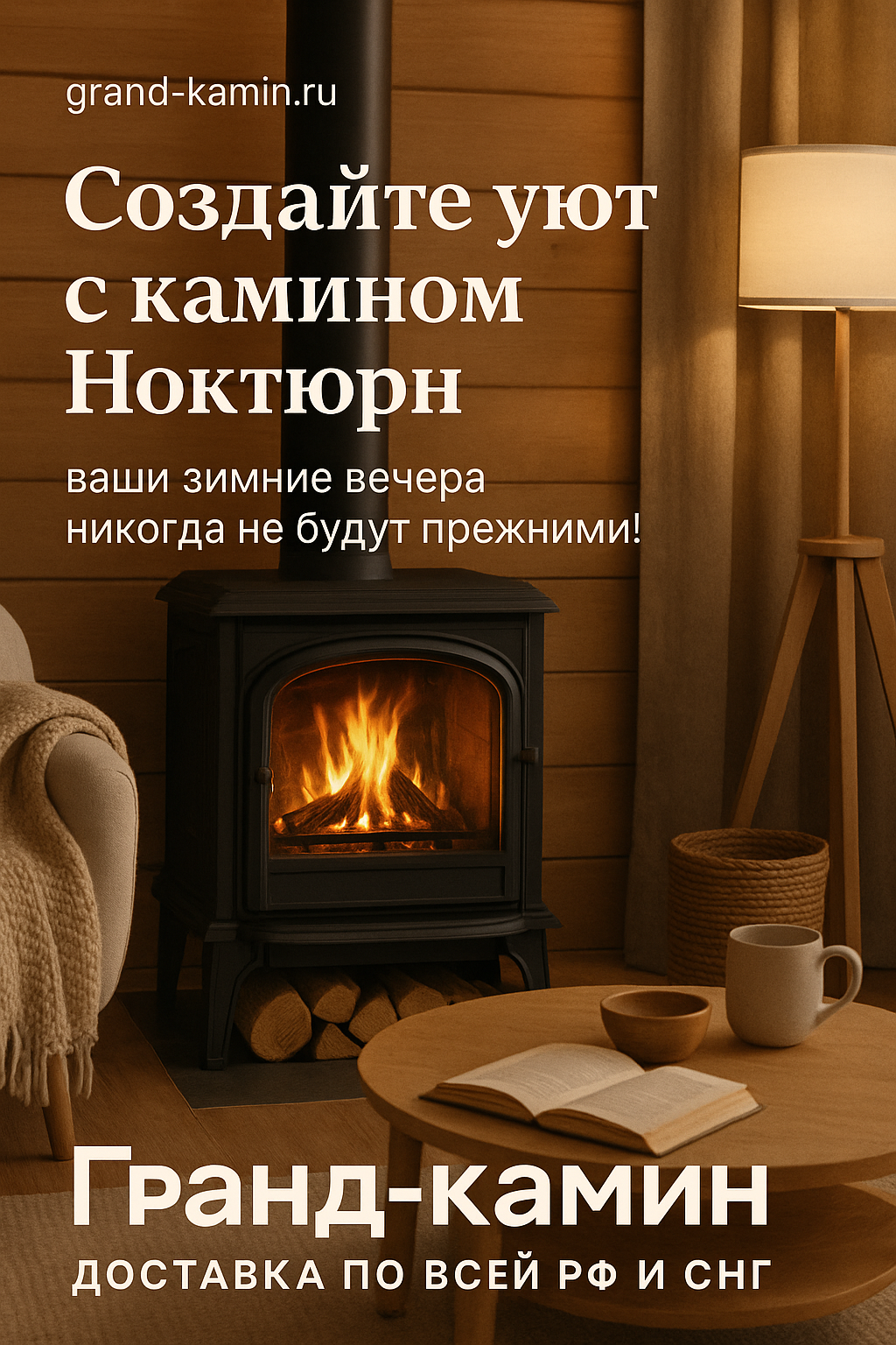 Создайте уют с камином Ноктюрн — ваши зимние вечера никогда не будут прежними!