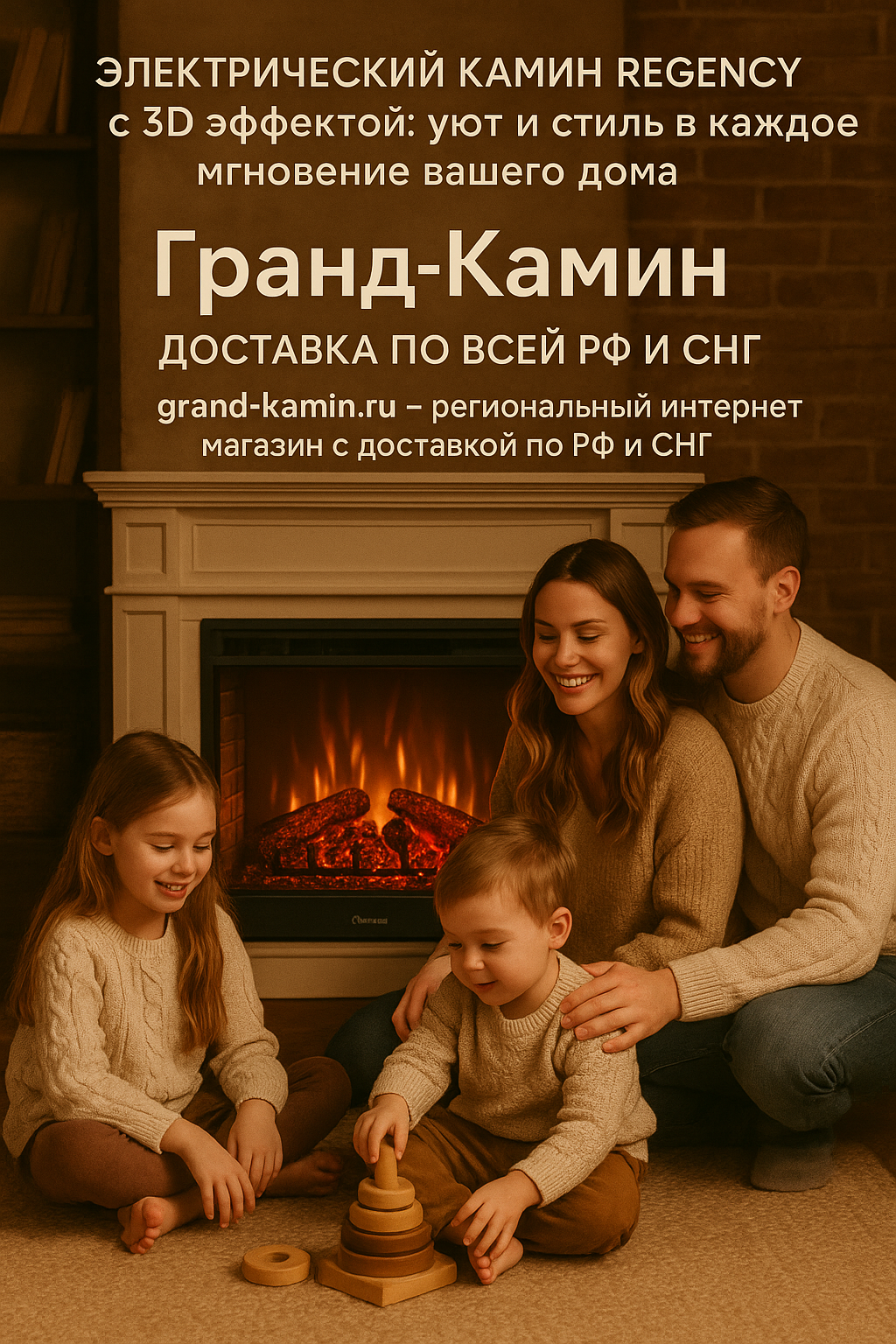 Электрический камин Regency с 3D эффектом: уют и стиль в каждом мгновении вашего дома