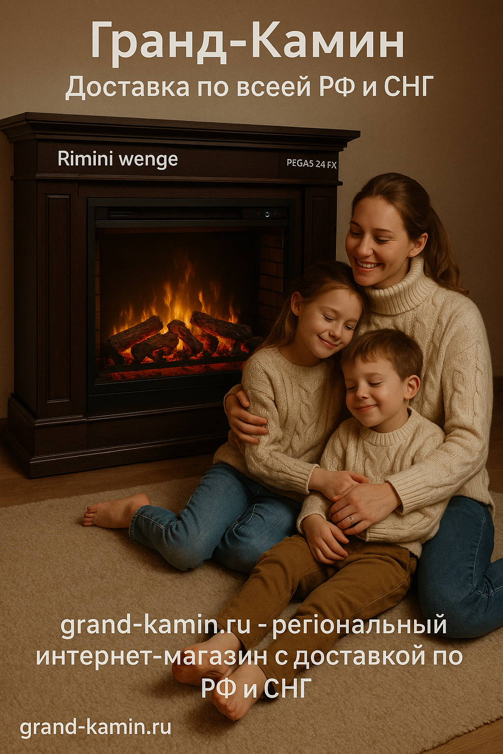 Электрический камин Rimini венге и Pegas 24 FX: как создать уют в вашем доме с помощью 3D огня и пара
