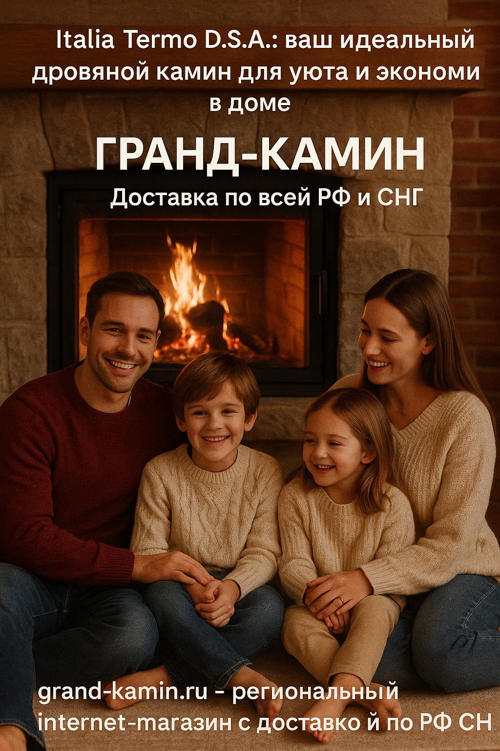 Италия Termo D.S.A.: ваш идеальный дровяной камин для уюта и экономии в доме