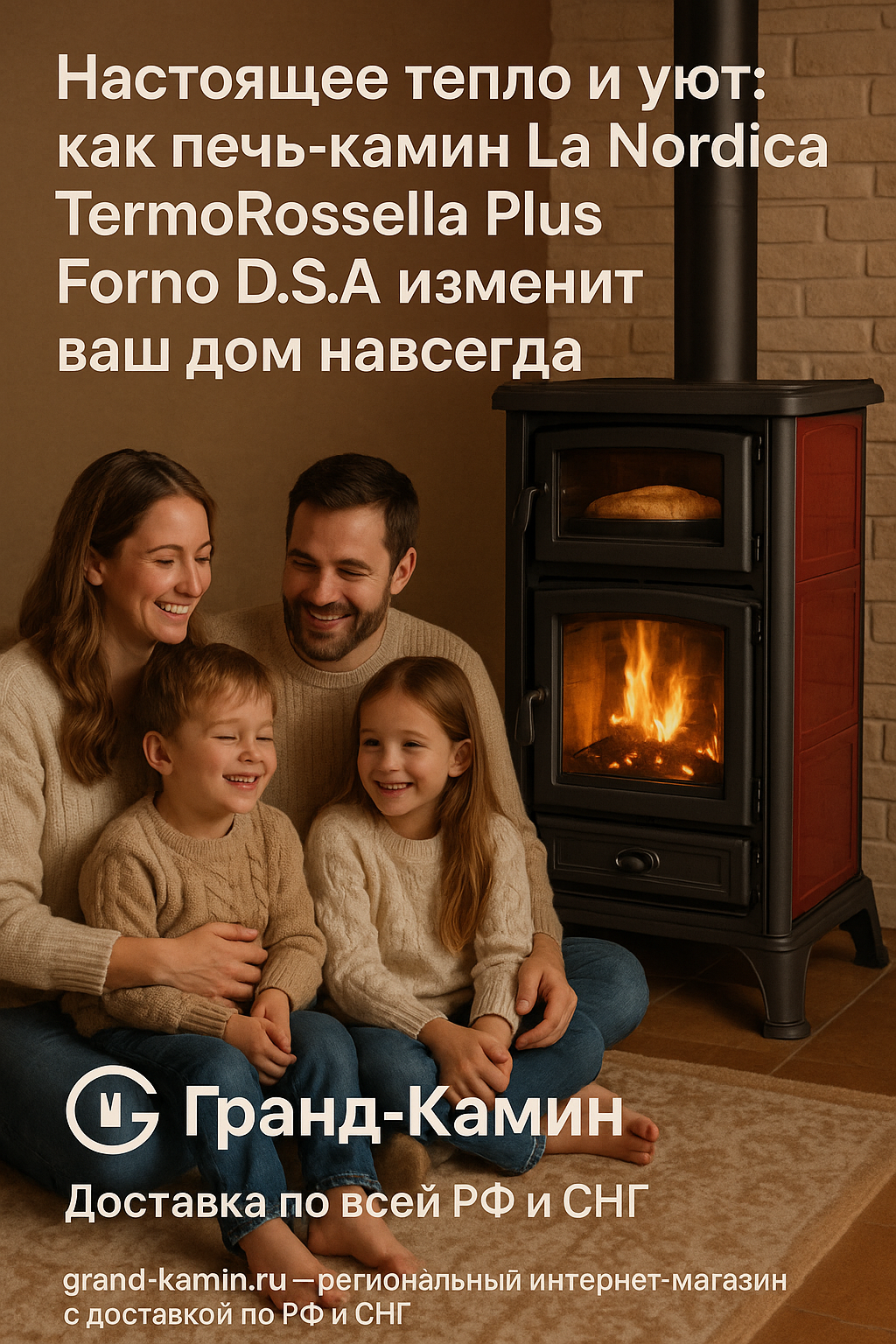 Настоящее тепло и уют: как печь-камин La Nordica TermoRossella Plus Forno D.S.A изменит ваш дом навсегда