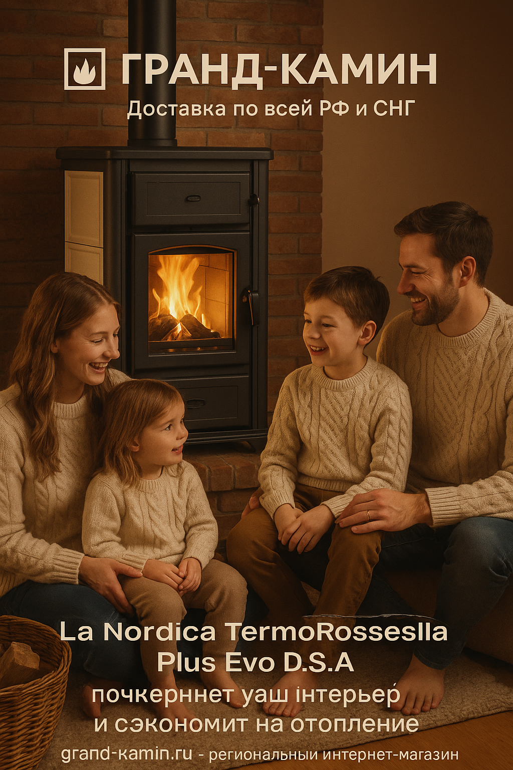 Невероятное тепло и уют: как печь-камин La Nordica TermoRossella Plus Evo D.S.A подчеркнет ваш интерьер и сэкономит на отоплении