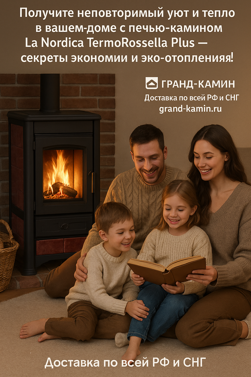Получите неповторимый уют и тепло в вашем доме с печью-камином La Nordica TermoRossella Plus – секреты экономии и эко-отопления!