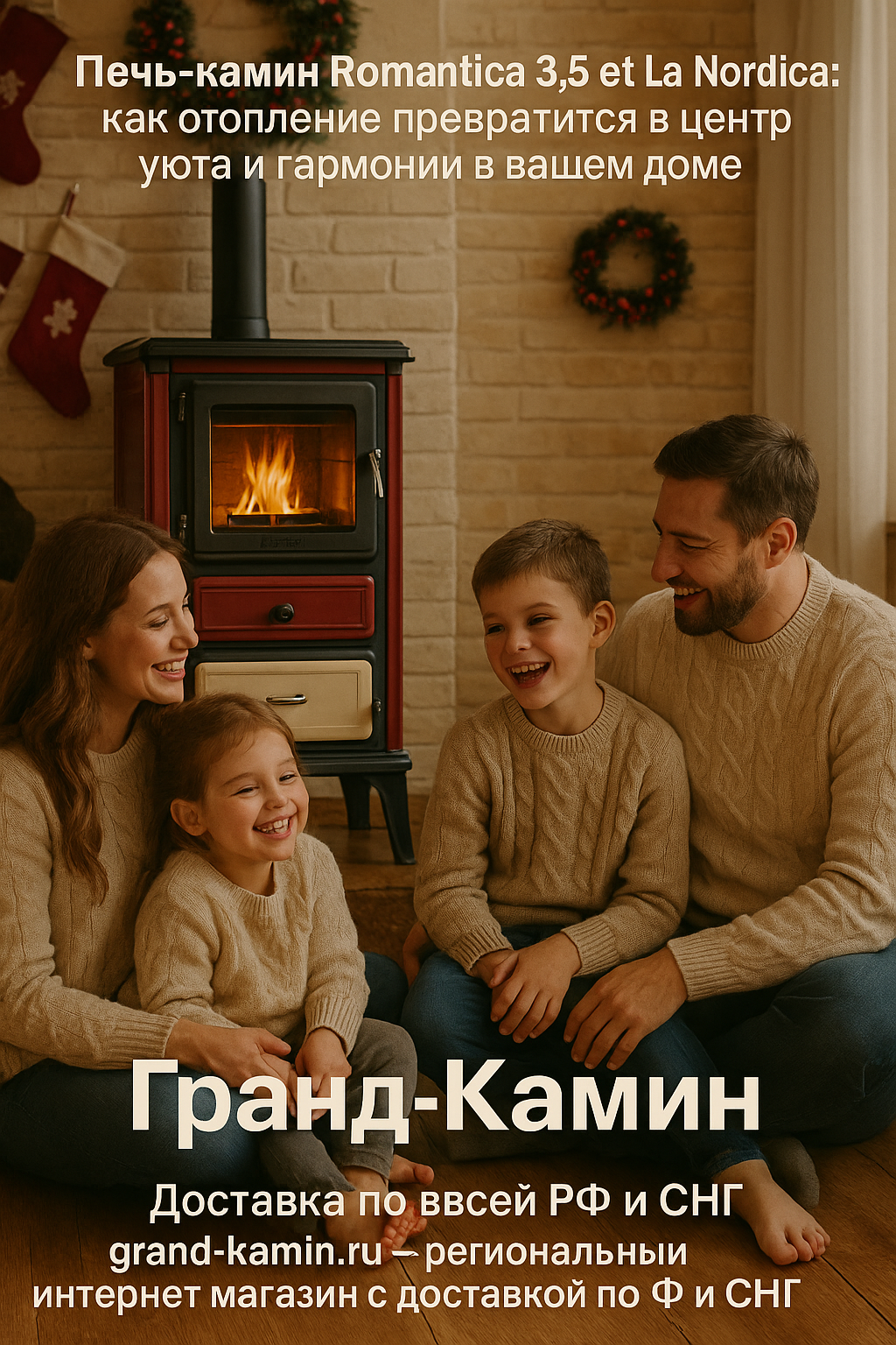 Печь-камин Romantica 3,5 от La Nordica: как отопление превратится в центр уюта и гармонии в вашем доме