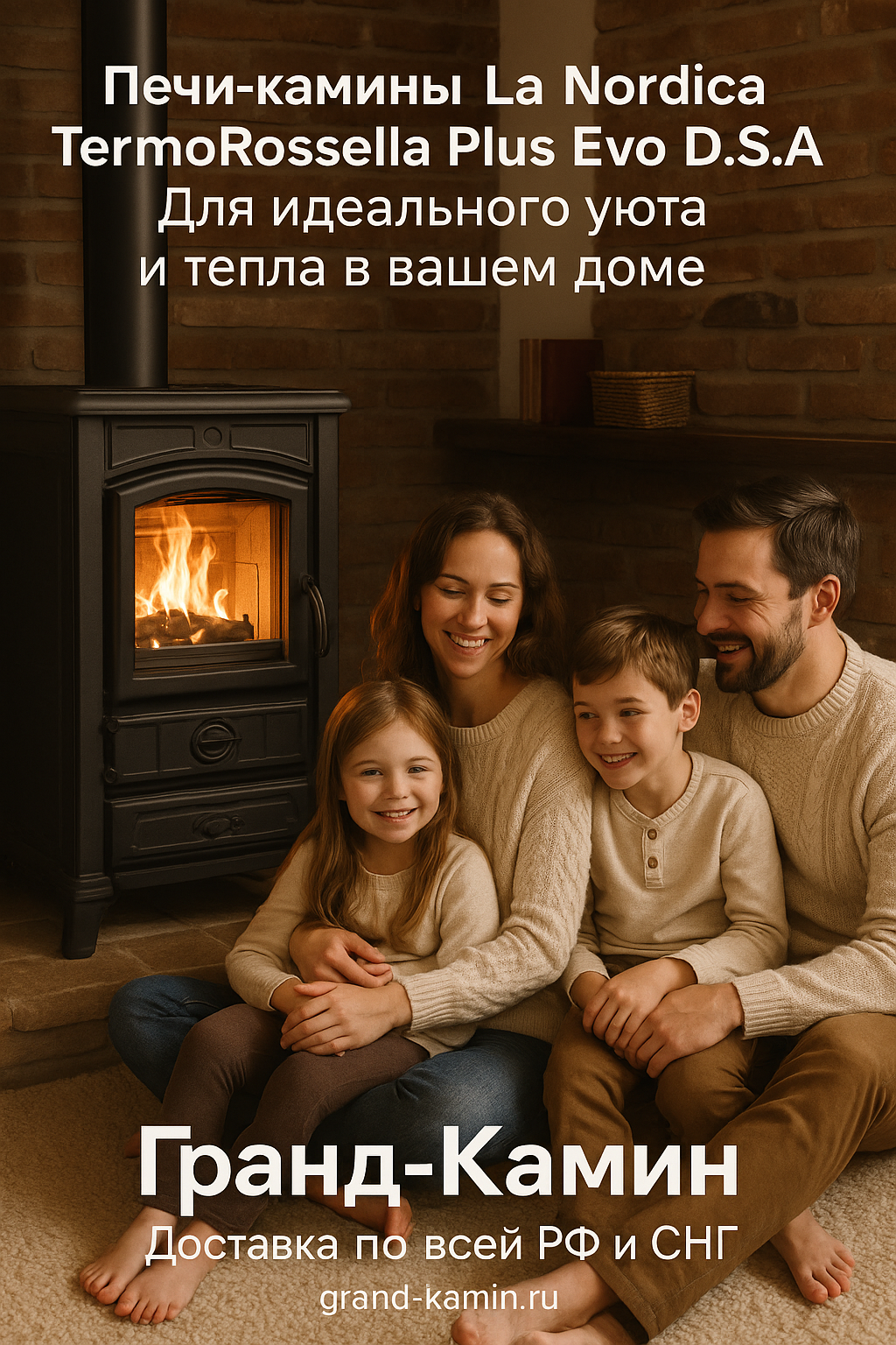 Печи-камины La Nordica TermoRossella Plus Evo D.S.A для идеального уюта и тепла в вашем доме