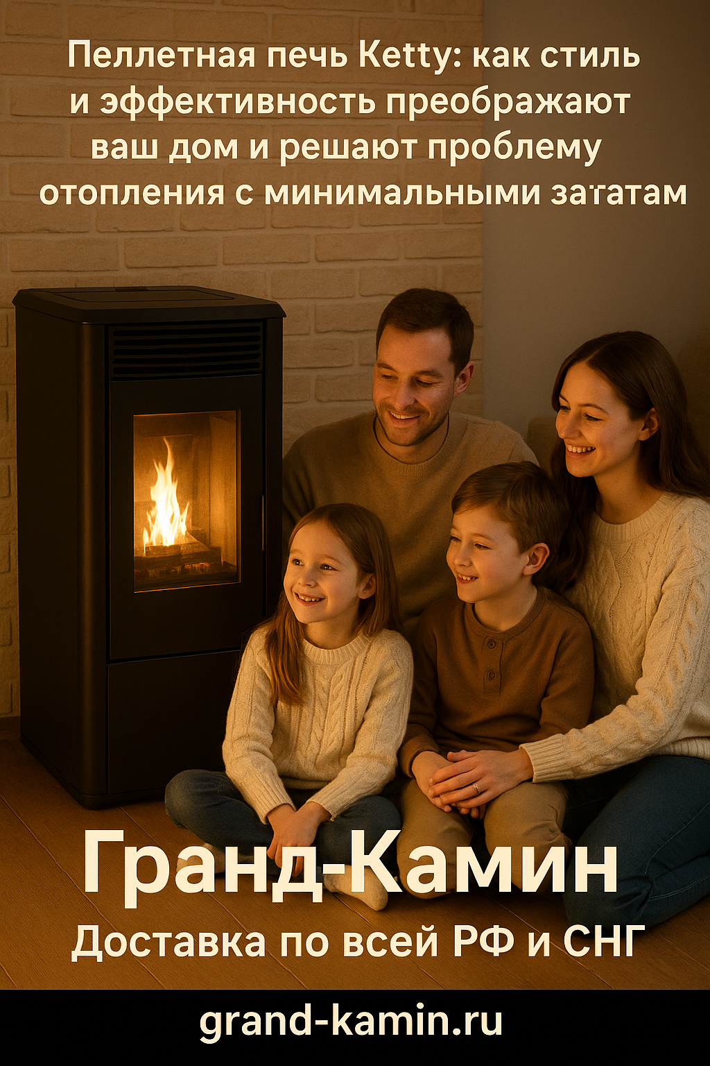Пеллетная печь Ketty: как стиль и эффективность преображают ваш дом и решают проблему отопления с минимальными затратами