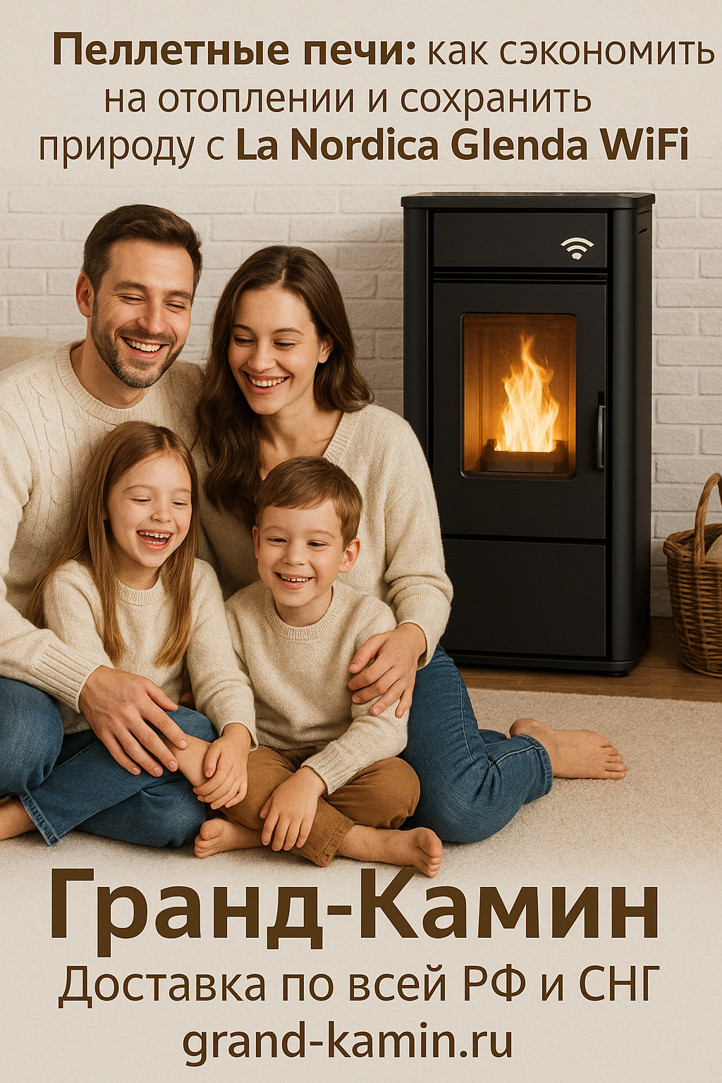 Пеллетные печи: как сэкономить на отоплении и сохранить природу с La Nordica Glenda WiFi