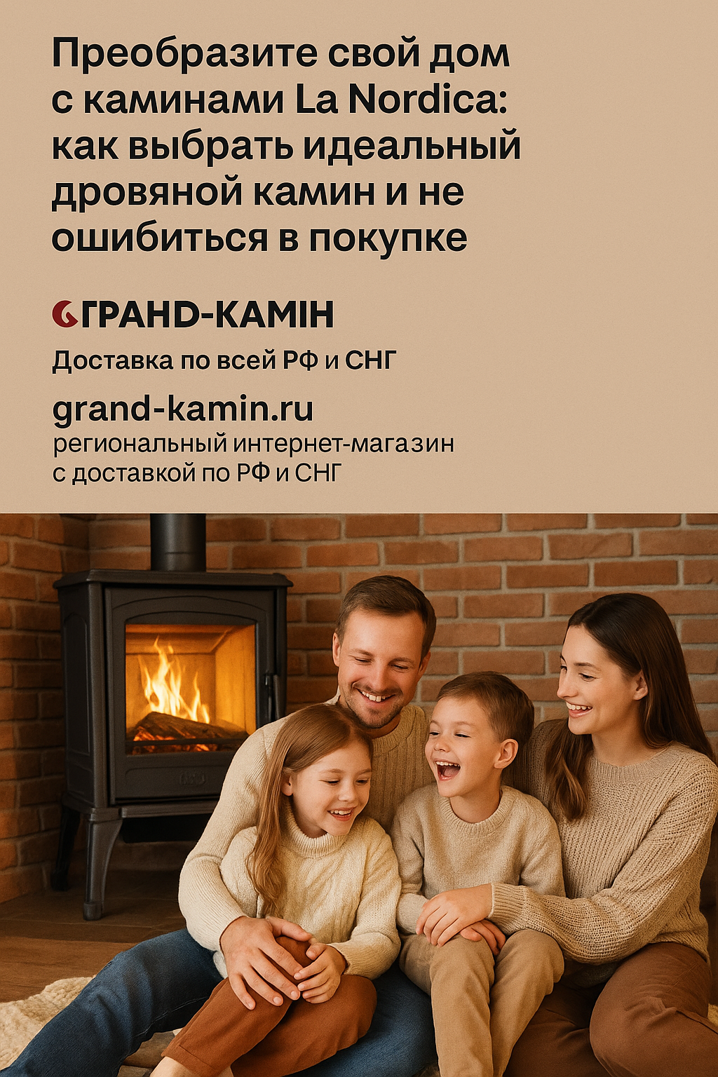 Преобразите свой дом с каминами La Nordica: как выбрать идеальный дровяной камин и не ошибиться в покупке