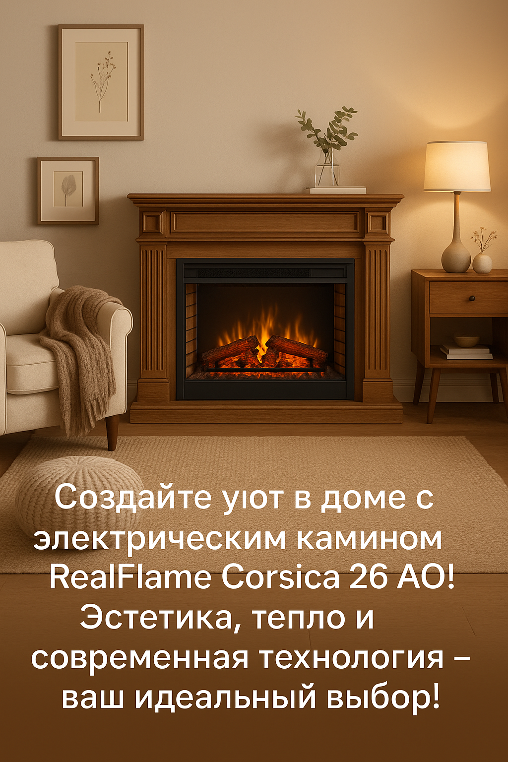 Как создать уют и теплоту в вашем доме с электрическим камином RealFlame Corsica 26 AO: секреты, которые не оставят вас равнодушными