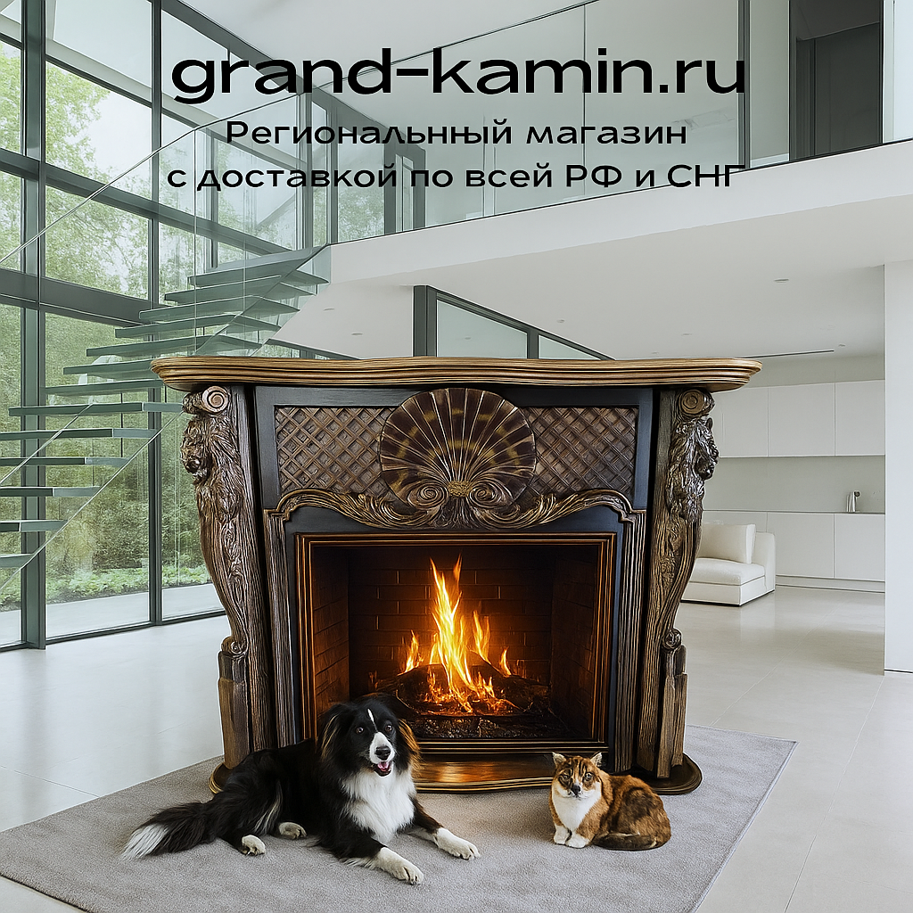 Резной портал Grand Kamin: ваш новый уют и стиль в интерьере с электрокамином, который удивит всех!