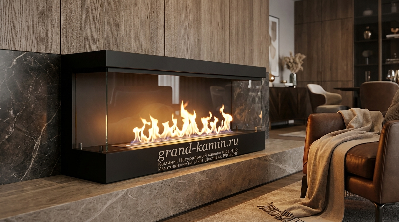 Черный биокамин SappFire Prometey: создайте уют и стиль в вашем интерьере без лишних забот