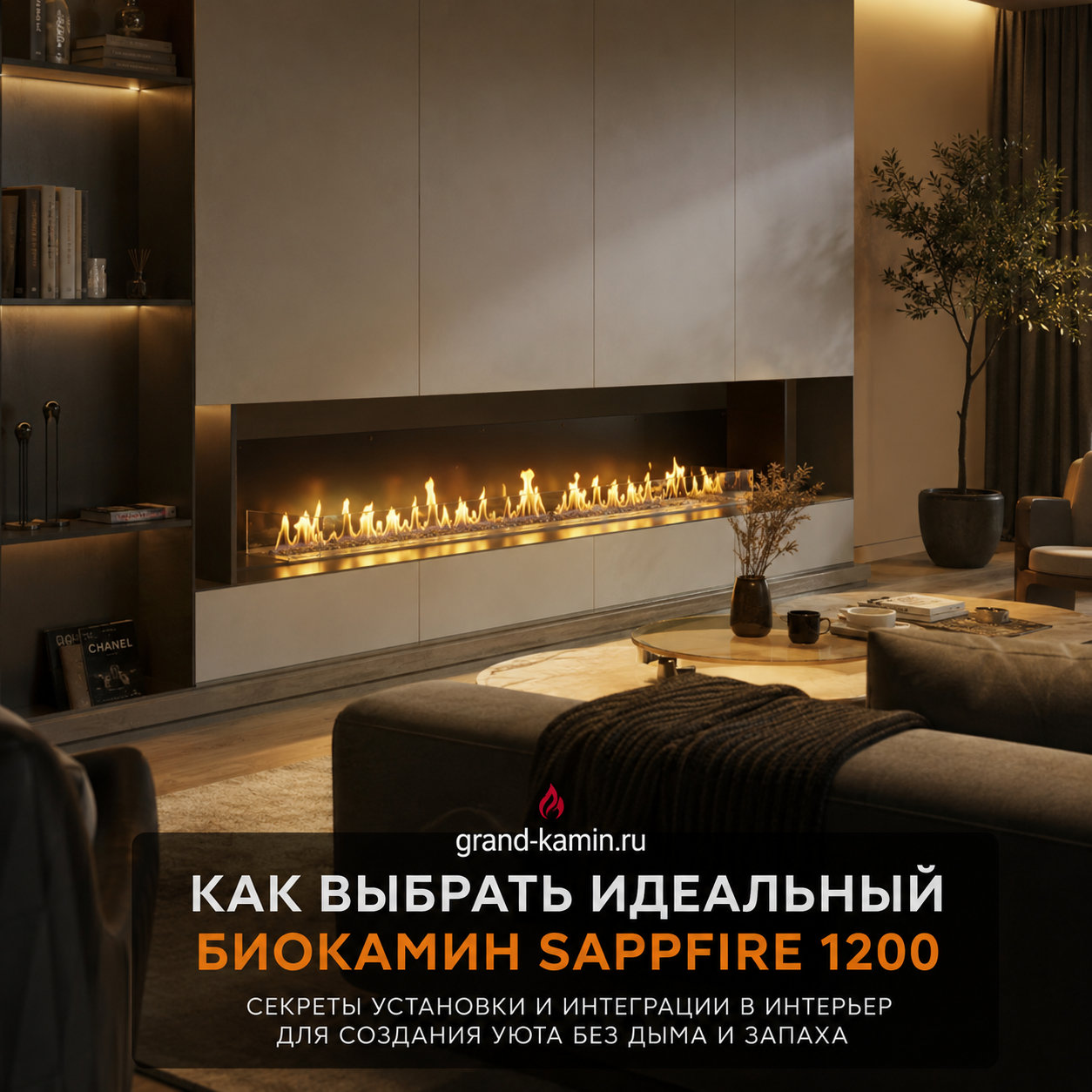 Как выбрать идеальный биокамин SappFire 1200: секреты установки и интеграции в интерьер для создания уюта без дыма и запаха