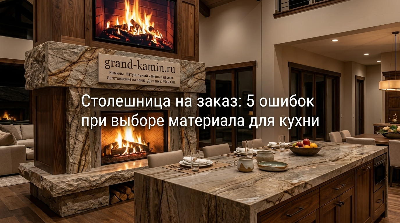 Кухонная столешница на заказ в современном интерьере - разбор ошибок при выборе материала