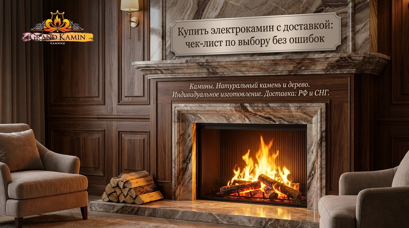 Чек-лист для выбора электрокамина перед покупкой с доставкой